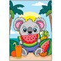 Набор для творчества Картина по номерам для малышей 20х30 Коала с арбузом Ркн-129 Lori - фото 59177869