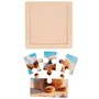 Деревянная Пазл-рамка Милые животные-4 10x10 см, 4 шт. в наборе ИД-0208 - фото 59292773