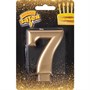 Свеча-цифра "7" Золотая 8 см 1502-2840 - фото 60152928