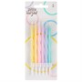 Свечи для торта Серпантин Пастель 10см 6шт - фото 62741039