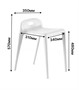 Стул ESPACE (белый) PP0001W (от 12 шт) - фото 62753226
