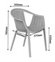 Стул ESCALATE (серый) PP0004G (от 12 шт) - фото 62753272