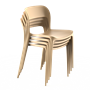 Стул ECLIPSE (бежевый) PP0003BE (от 12 шт) - фото 62753353