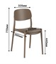 Стул ELLER (капучино) PP0007C (от 12 шт) - фото 62753673