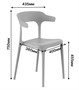 Стул ENOVA (серый new) PP0002NG (от 12 шт) - фото 62753774
