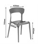 Стул ENOVA LITE (серый new) PP0014NG (от 12 шт) - фото 62753913