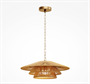 Подвесной светильник ротанг Д45В14 см - фото 62754760
