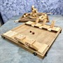 Настольная игра из дерева «Башня из колец и Дюжина» 2 в 1 - фото 62756861