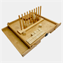 Настольная игра из дерева «4 в ряд с кубиками» М - фото 62756897