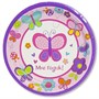 Тарелка 1-й ДР Девочка 17см 8шт/А 1502-2082 - фото 62757905