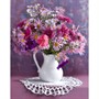 Набор для творчества Алмазная мозаика 30*40 смЦветы в кувшине без подрамника  24 цвета частичное заполнение ASG026 - фото 62758750