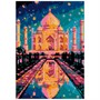 Набор для творчества Алмазная мозаика Ночной Тадж Махал 21*30 см Ам-076 LORI - фото 62760681