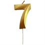 Свеча 5см Цифра Gold 7 6074128 - фото 62761937