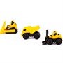 Автомобиль Самосвал-мини + Бульдозер-мини гусеничный + Погрузчик-мини вилочный (в пакете) 47981 П-Е /30/ - фото 62762038