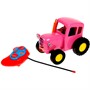 Машина на радиоуправлении BLUTRA-20RCS-PK СИНИЙ ТРАКТОР 20 см, звук, розовый Технопарк в кор /36/ - фото 62762351