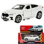 Модель X6-12-WH BMW X6 длина 12 см, двери, багаж, инер, белый Технопарк  в коробке - фото 62762463