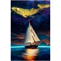 Набор для творчества Роспись по холсту 30*40см Корабль и созвездие кита ХК-6841 - фото 62762486