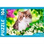 Пазл 104 Котенок в цветах №4 П104-9933 - фото 62763859