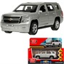 Модель TAHOE-12-SR CHEVROLET TAHOE 12 см, двери, багаж, инерц, серебристый Технопарк в коробке - фото 62764263