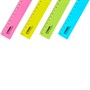 Линейка пластик 15см СТАММ с волнистым краем, прозрачная, неоновые цвета, ассорти 351446 - фото 62764388