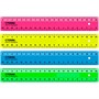 Линейка пластик 20см СТАММ 2 шкалы,  непрозрачная, неоновые цвета, ассорти351472 - фото 62764391