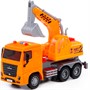 Автомобиль экскаватор МАЗ инерционный со светом и звуком оранжевый в кор. 67286 П-Е /8/ - фото 62764688
