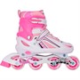Ролики Dvizhok р. 38-41 раздвиж. PVC, 1 колесо со светом,розовый 141V-205 - фото 62764703