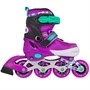 Ролики Dvizhok р. 30-33 раздвиж. PVC, 1 колесо со светом,фиолетовый 141V-367 - фото 62764742