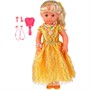 Кукла Карапуз Y45D-POLI-14-35412 АБВГДЕЙКА песня Кристина 45см, 100 фраз, браслет, бусы, 7 акc - фото 62767755