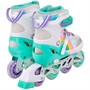 Ролики Dvizhok р. L 38-41 раздвиж., свет 1 колеса, мятно-белый 141V-672-3 - фото 62768104