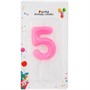Свеча для торта Цифра 5 в ассорт. FG240525045L-6 - фото 62768345
