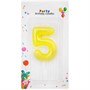 Свеча для торта Цифра 5 в ассорт. FG240525045L-6 - фото 62768347
