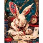 Набор Для Творчества Картина по номерам холст на подрамнике 40*50см Белый кролик Рх-199 Lori - фото 62768386