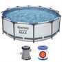Бассейн каркасный круглый 56260 Steel Pro 366*100см - фото 62771243