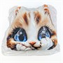 Подушка декоративная мордочка Котик 30 см МТГ01104 Levatoys в пак. - фото 62773958