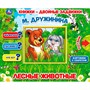 Книга Умка 9785506025191 Лесные животные. М.Дружинина. Книжки-двойные задвижки - фото 62774524