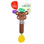 Игрушка развивающая 939517 Пищалка с силиконовым прорезывателем Мишка Жирафики - фото 62775456