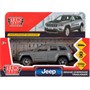 Модель CHEROKEE-12-GY JEEP GRAND CHEROKEE серый Технопарк в коробке - фото 62777244