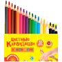 Карандаши цветные 18 цв. Каляка-маляка Премиум трехгранные КМКМ18 - фото 62777450