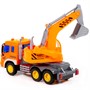 Автомобиль экскаватор Сити инерц. свет, звук оранжевый в коробке 86433 П-Е /8/ - фото 62778123