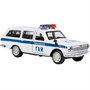 Модель 2402-12SLPOL-WH ГАЗ-2402 Волга Полиция Технопарк в коробке - фото 62778206
