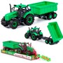 Трактор "Прогресс" с прицепом инерционный зелёный в лотке 94186 П-Е - фото 62780021