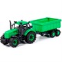 Трактор "Прогресс" с прицепом инерционный зелёный в лотке 94186 П-Е - фото 62780023
