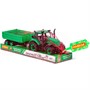 Трактор Прогресс с бортовым прицепом инерционный зелёный в лотке 94605 П-Е - фото 62780030