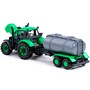 Трактор Прогресс с прицепом-цистерной инерционный зелёный в лотке 94636 П-Е - фото 62780037