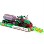 Трактор Прогресс с прицепом-цистерной инерционный зелёный в лотке 94636 П-Е - фото 62780039