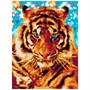 Набор для творчества Алмазная мозаика Игривый тигр 30*40 см частичное заполнение Ам-021 LORI - фото 62780940