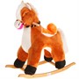 Качалка Конь Пегас плюш музыкальная 980703 цвет в ассортименте - фото 62782604