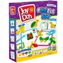 Набор для творчества Масса для лепки Joy Doh, набор PUZZLE SET - ПАЗЛЫ, 10 карточек с трафаретам, 13 форм и аксессуаров, 4 баночки с тестом, (4 x 50 г.) PUZZ-200 pot - фото 62782894