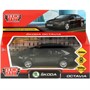 Модель OCTAVIA-12-BK SKODA OCTAVIA 12 см, двери, багаж, инерц. черный Технопарк  в коробке - фото 62783395